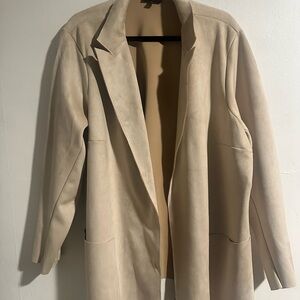 Tan Women's Faux Leather Jacket